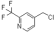 4-(氯甲基)-2-(三氟甲基)吡啶分子结构 (CAS 1027545-48-7)