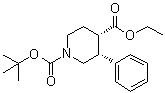 rel-(3R,4S)-1-(tert-Butoxycarbonyl)-3-phenylpiperidine-4-carboxylic acid ethyl ester molecular structure (CAS 1027710-05-9)