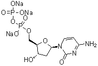 2'-Deoxycytidine 5'-(trihydrogen diphosphate) trisodium salt molecular structure (CAS 102783-57-3)