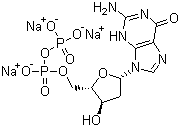 2'-Deoxyguanosine-5'-diphosphate trisodium salt molecular structure (CAS 102783-74-4)