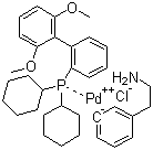 Chloro(2-dicyclohexylphosphino-2',6'-dimethoxy-1,1'-biphenyl)[2-(2-aminoethylphenyl)]palladium(II) molecular structure (CAS 1028206-58-7)