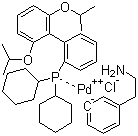 Chloro(2-dicyclohexylphosphino-2',6'-diisopropoxy-1,1-biphenyl)[2-(2-aminoethylphenyl)]palladium(II) molecular structure (CAS 1028206-60-1)