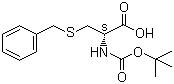 N-(1,1-Dimethylethoxycarbonyl)-S-(phenylmethyl)-D-cysteine molecular structure (CAS 102830-49-9)