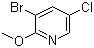 3-Bromo-5-chloro-2-methoxypyridine molecular structure (CAS 102830-75-1)