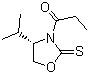 (S)-4-Isopropyl-3-propionyl-1,3-oxazolidine-2-thione molecular structure (CAS 102831-92-5)