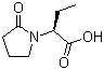 (2S)-2-(2-Oxopyrrolidin-1-yl)butanoic acid molecular structure (CAS 102849-49-0)