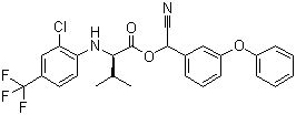 Tau-fluvalinate molecular structure (CAS 102851-06-9)