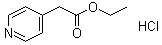 4-Pyridineacetic acid ethyl ester hydrochloride molecular structure (CAS 102879-50-5)