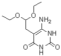 6-Amino-5-(2,2-diethoxyethyl)-2,4(1H,3H)-pyrimidinedione molecular structure (CAS 102879-75-4)