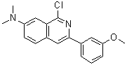 1-Chloro-3-(3-methoxyphenyl)-N,N-dimethyl-7-isoquinolinamine molecular structure (CAS 1029009-59-3)