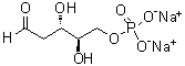 2-Deoxy-D-ribose 5-phosphate disodium salt molecular structure (CAS 102916-66-5)