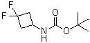 N-(3,3-Difluorocyclobutyl)carbamic acid 1,1-dimethylethyl ester molecular structure (CAS 1029720-19-1)