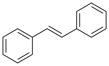 (E)-1,2-二苯基乙烯分子结构 (CAS 103-30-0)