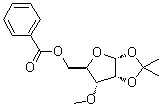 3-O-Methyl-1,2-O-(1-methylethylidene)-alpha-D-ribofuranose benzoate molecular structure (CAS 10300-20-6)