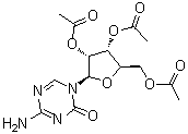 结构式 CAS# 10302-78-0, 2',3',5'-三乙酰基-5-氮杂胞苷