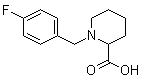 1-[(4-Fluorophenyl)methyl]-2-piperidinecarboxylic acid molecular structure (CAS 1030610-75-3)