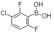 (3-Chloro-2,6-difluorophenyl)boronic acid molecular structure (CAS 1031226-45-5)