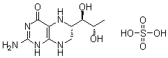[6S-[6R*(1S*,2R*)]]-2-氨基-6-(1,2-二羟基丙基)-5,6,7,8-四氢-4(1H)-蝶啶酮硫酸盐分子结构 (CAS 103130-45-6)