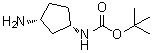 N-[(1S,3R)-3-Aminocyclopentyl]carbamic acid 1,1-dimethylethyl ester molecular structure (CAS 1031335-25-7)