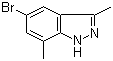 5-Bromo-3,7-dimethyl-1H-indazole molecular structure (CAS 1031417-71-6)
