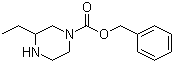 3-Ethyl-1-piperazinecarboxylic acid phenylmethyl ester molecular structure (CAS 1031927-01-1)