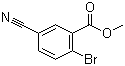 2-Bromo-5-cyanobenzoic acid methyl ester molecular structure (CAS 1031927-03-3)