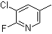 3-Chloro-2-fluoro-5-methylpyridine molecular structure (CAS 1031929-23-3)