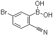 3-Bromo-6-cyanophenylboronic acid molecular structure (CAS 1032231-30-3)