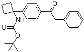 tert-Butyl [1-[4-(phenylacetyl)phenyl]cyclobutyl]carbamate molecular structure (CAS 1032349-98-6)
