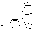 tert-Butyl [1-(4-bromophenyl)cyclobutyl]carbamate molecular structure (CAS 1032350-06-3)