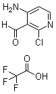 4-Amino-2-chloro-3-pyridinecarboxaldehyde 2,2,2-trifluoroacetate molecular structure (CAS 1032350-07-4)
