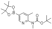 (Methyl)[3-methyl-5-(4,4,5,5-tetramethyl-[1,3,2]dioxaborolan-2-yl)pyridin-2-yl]carbamic acid tert-butyl ester molecular structure (CAS 1032758-82-9)