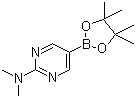 2-Dimethylaminopyrimidine-5-boronic acid pinacol ester molecular structure (CAS 1032759-30-0)