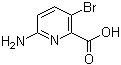6-Amino-3-bromo-2-pyridinecarboxylic acid molecular structure (CAS 1033201-61-4)