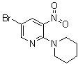 5-Bromo-3-nitro-2-(piperidin-1-yl)pyridine molecular structure (CAS 1033202-41-3)
