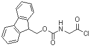 N-(9-Fluorenylmethoxycarbonyl)glycyl chloride molecular structure (CAS 103321-49-9)