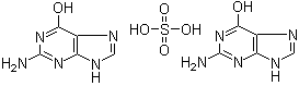 Guanine sulfate molecular structure (CAS 10333-92-3)