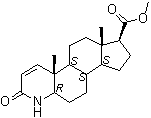 Methyl 3-oxo-4-aza-5alpha-androst-1-ene-17beta-carboxylate molecular structure (CAS 103335-41-7)