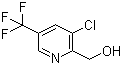 [3-氯-5-(三氟甲基)吡啶-2-基]甲醇分子结构 (CAS 1033463-31-8)