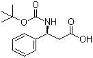 (S)-N-Boc-3-Amino-3-phenylpropanoic acid molecular structure (CAS 103365-47-5)