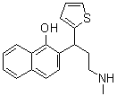 2-[3-(Methylamino)-1-(2-thienyl)propyl]-1-naphthalenol molecular structure (CAS 1033803-59-6)