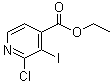 2-Chloro-3-iodo-4-pyridinecarboxylic acid ethyl ester molecular structure (CAS 1034132-14-3)
