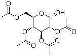 2,3,4,6-Tetraacetyl-D-glucose molecular structure (CAS 10343-06-3)
