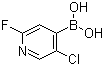 B-(5-Chloro-2-fluoro-4-pyridinyl)boronic acid molecular structure (CAS 1034659-38-5)