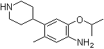2-Isopropoxy-5-methyl-4-(piperidin-4-yl)aniline molecular structure (CAS 1035230-24-0)