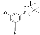 3-Cyano-5-methoxyphenylboronic acid pinacol ester molecular structure (CAS 1035266-33-1)