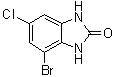 4-Bromo-6-chloro-1,3-dihydro-2H-benzimidazol-2-one molecular structure (CAS 1035390-48-7)