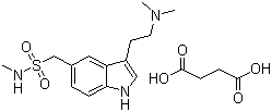 Sumatriptan succinate molecular structure (CAS 103628-48-4)