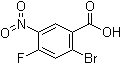 2-Bromo-4-fluoro-5-nitrobenzoic acid molecular structure (CAS 1036389-83-9)