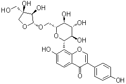 葛根素芹菜苷分子结构 (CAS 103654-50-8)